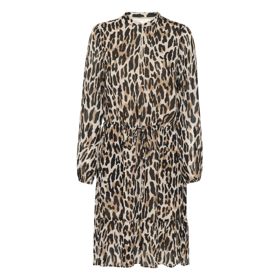 InWear InWear Jurk ClarieI bruin / zwart -