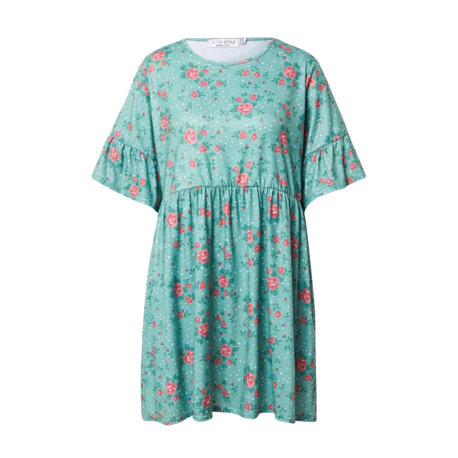 In The Style In The Style Jurk JAC JOSSA turquoise / jade groen / rosa / rosé / wit -
