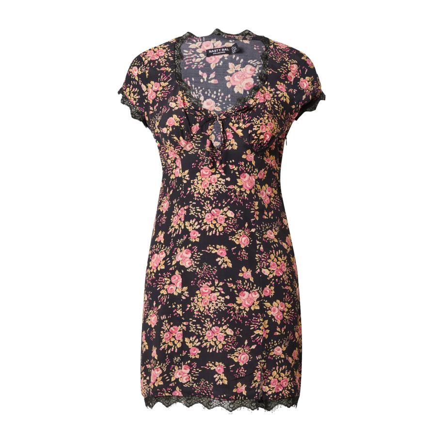 Nasty Gal Nasty Gal Zomerjurk gemengde kleuren / zwart -