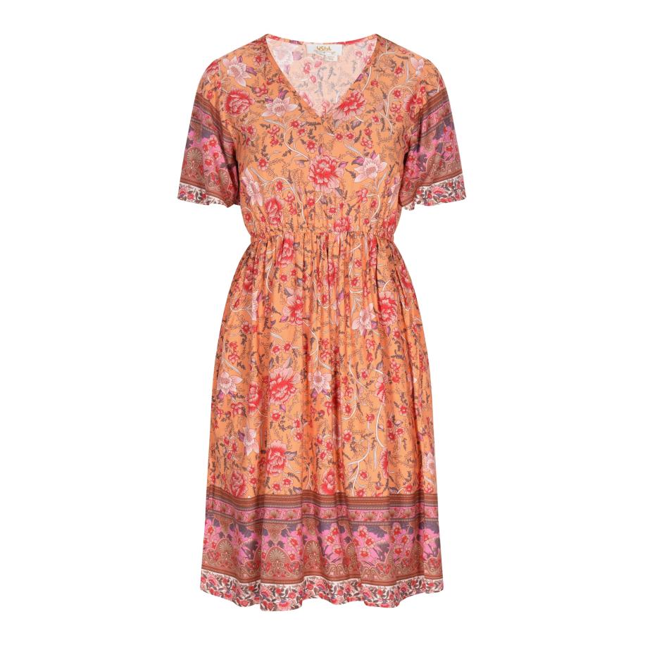 Usha usha FESTIVAL Jurk Festival oranje / rosa / rood -