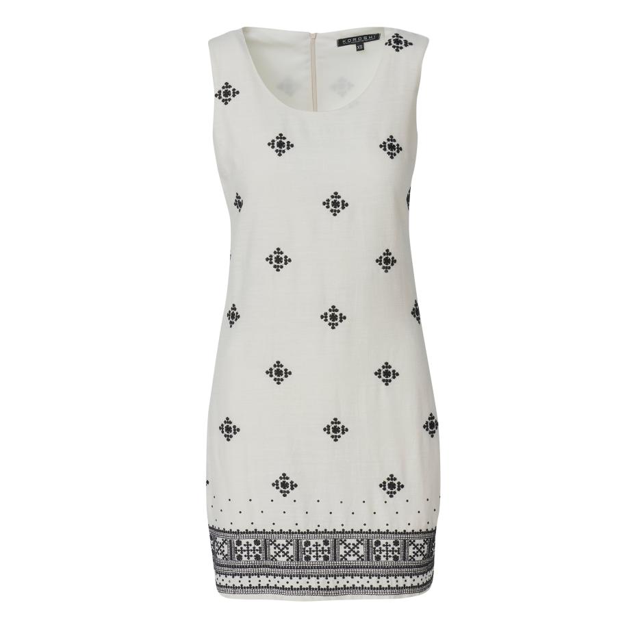 KOROSHI KOROSHI Jurk navy / offwhite -