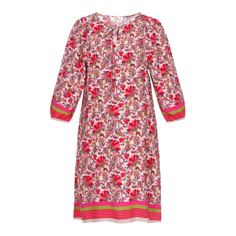 Usha usha FESTIVAL Jurk Festival beige / groen / rosa / rood -