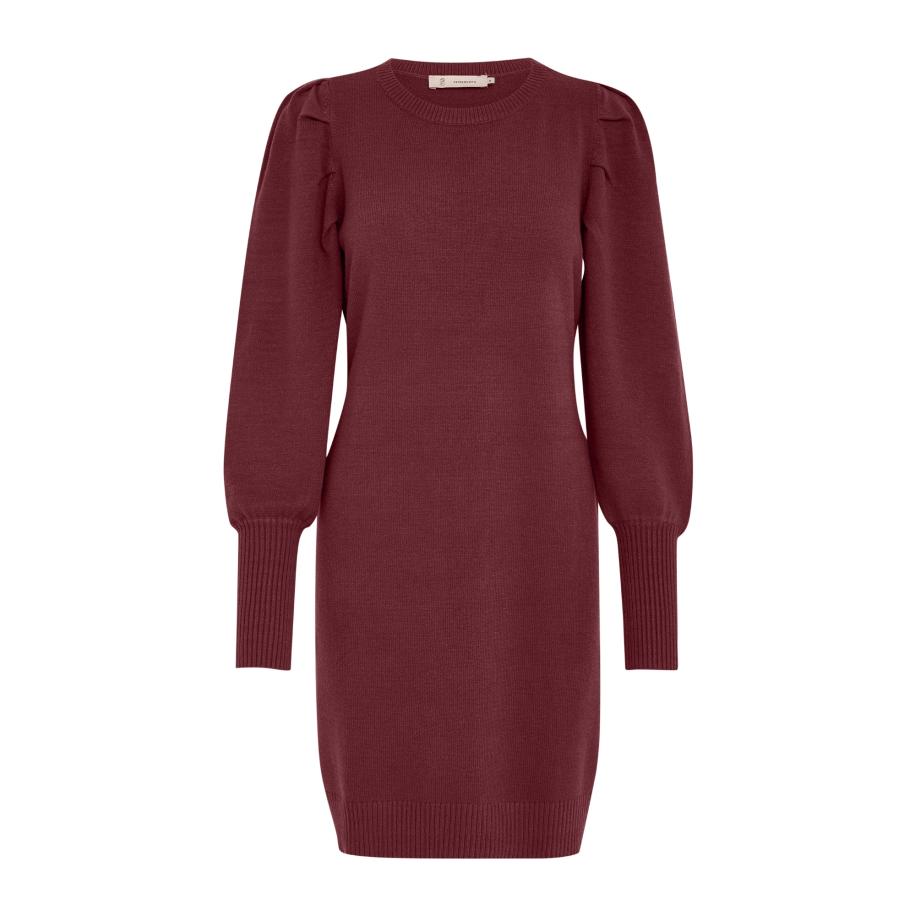Peppercorn Peppercorn Gebreide jurk Anissa wijnrood -