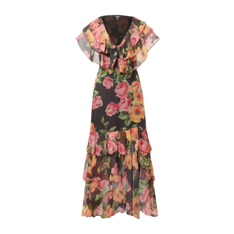 Nasty Gal Nasty Gal Jurk goudgeel / groen / rosa / zwart -