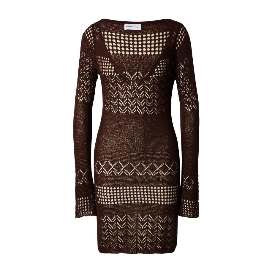 millane millane Jurk Ada donkerbruin -