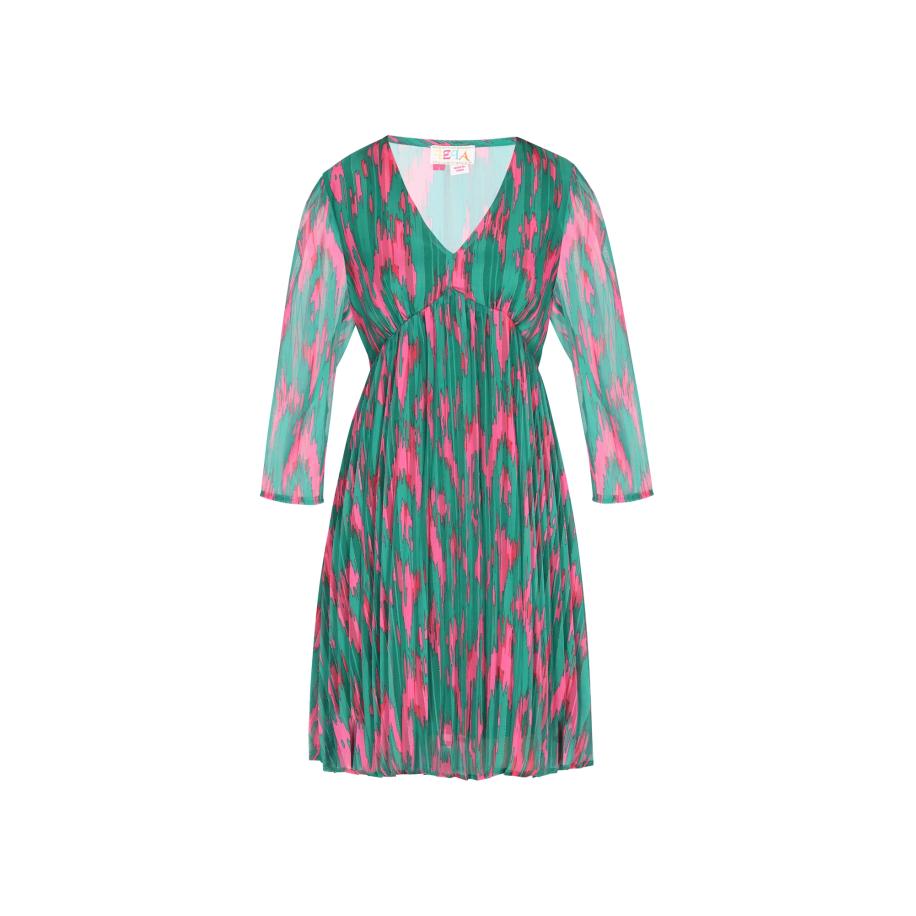 IZIA IZIA Jurk groen / fuchsia -
