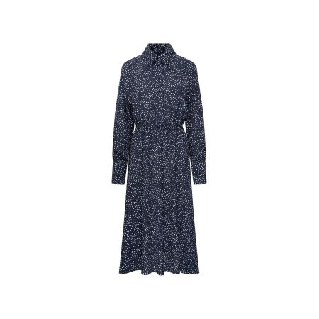 Seidensticker SEIDENSTICKER Blousejurk donkerblauw / wit