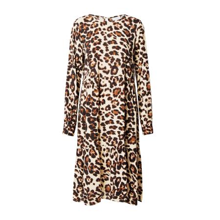 Vila VILA Jurk Paya crème / bruin / chocoladebruin / zwart