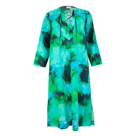 Yoek YOEK Jurk blauw / groen