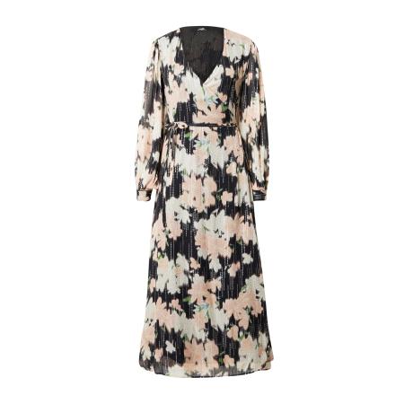 Wallis Wallis Jurk rosa / zwart / zilver / wit