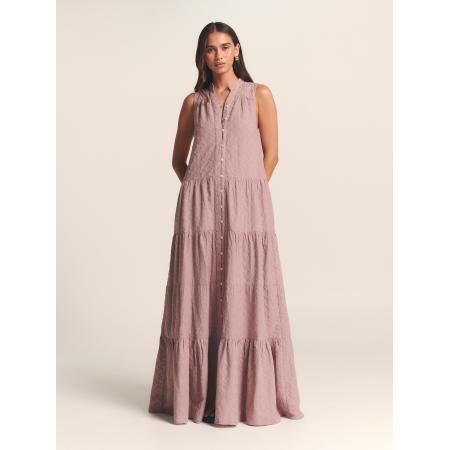 St MRLO Jurk AMARA MAXI DRESS pastelroze
