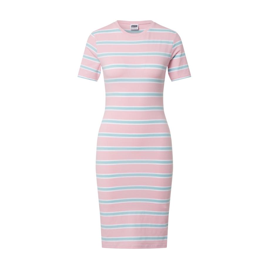 Urban Classics Urban Classics Jurk opaal / rosa / wit -