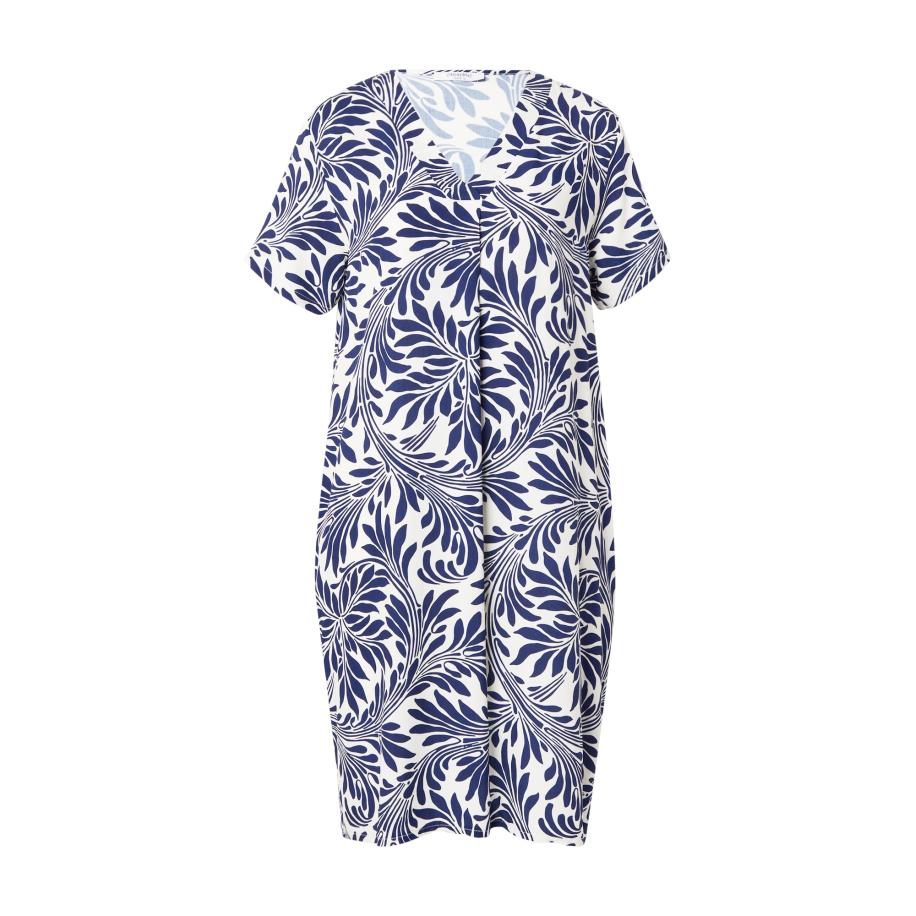 ZABAIONE ZABAIONE Jurk Ro44myy navy / wit -