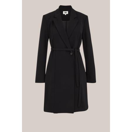 WE Fashion Dames blazerjurk - Regular fit - Zwart - Maat: L