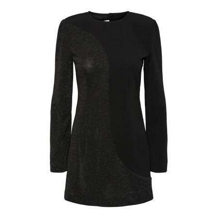 YAS YAS Jurk KIMBERLY zwart / zilver