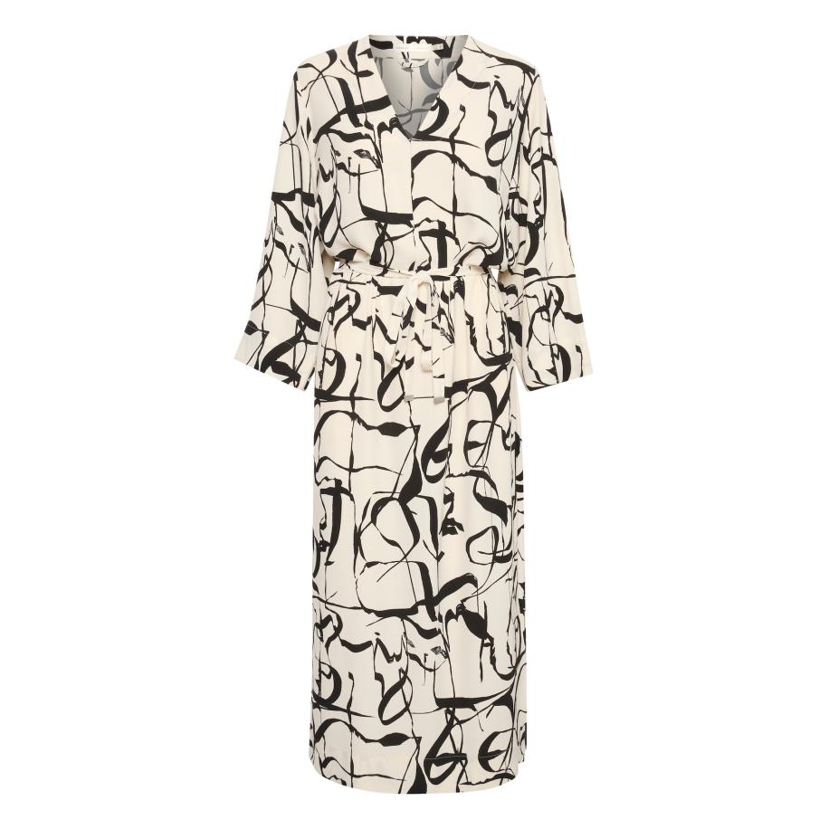InWear InWear Jurk Pailey zwart / wit -