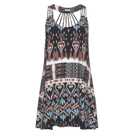 Buffalo BUFFALO Strandjurk blauw / rood / zwart / wit