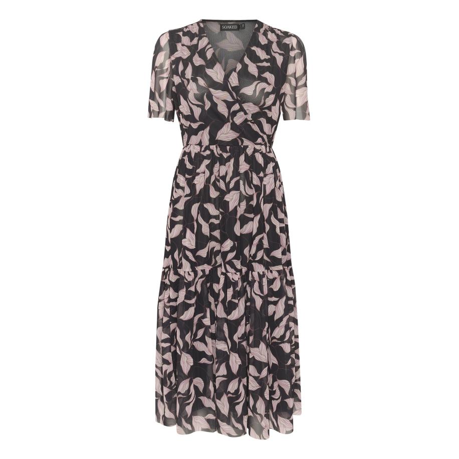 Soaked in Luxury SOAKED IN LUXURY Zomerjurk Aldora sering / cyclaam / zwart -