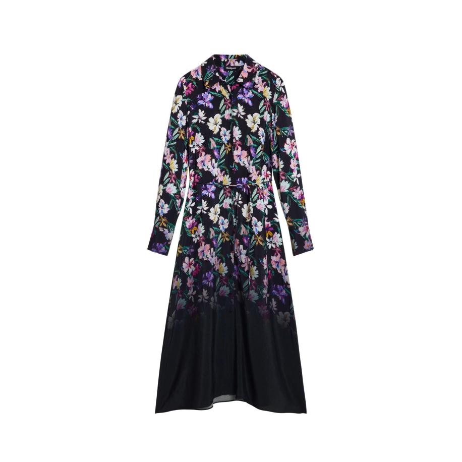 Desigual Desigual Blousejurk gemengde kleuren / zwart -