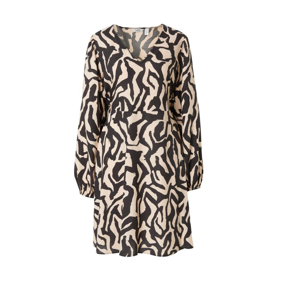 b.young b.young Jurk BY Josa beige / zwart -