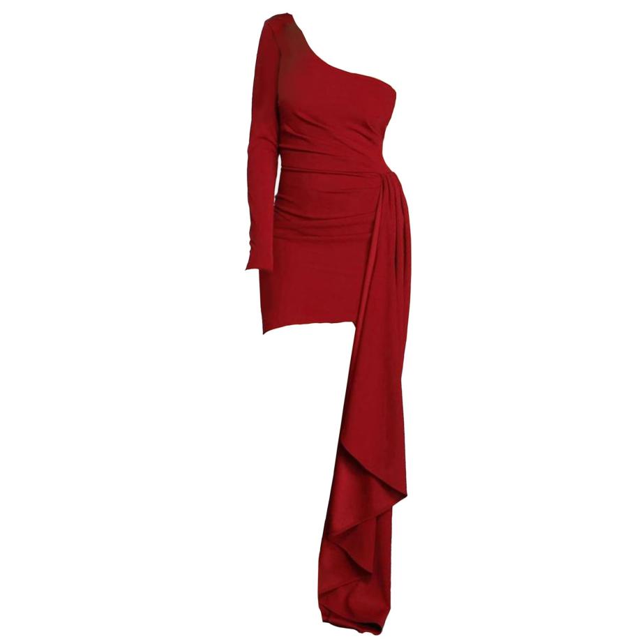 Moda Minx Moda Minx Jurk Bianca wijnrood -