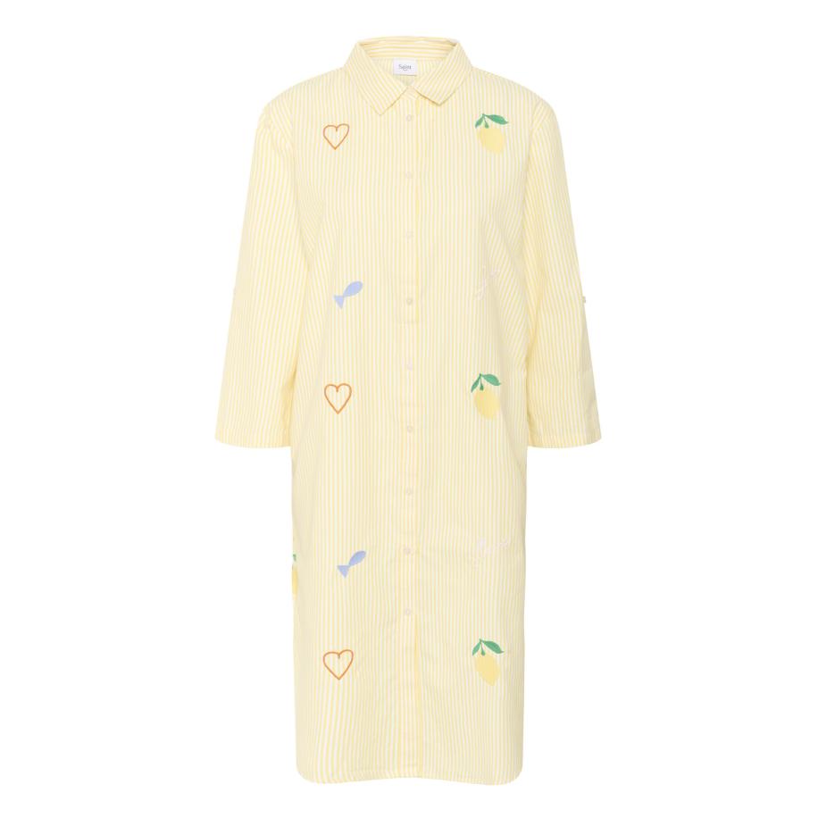 SAINT TROPEZ Blousejurk Zytta citroen / gemengde kleuren Geel