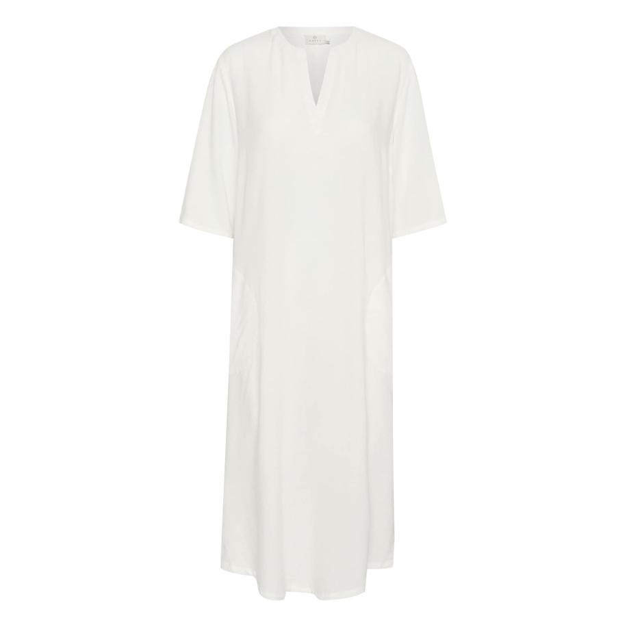 Kaffe Kaffe Jurk Milia natuurwit -