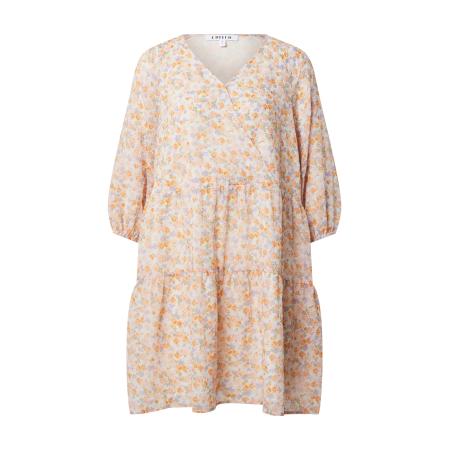 EDITED EDITED Jurk Marou crème / olijfgroen / lichtlila / oranje / abrikoos