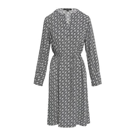 Comma COMMA Jurk navy / wit