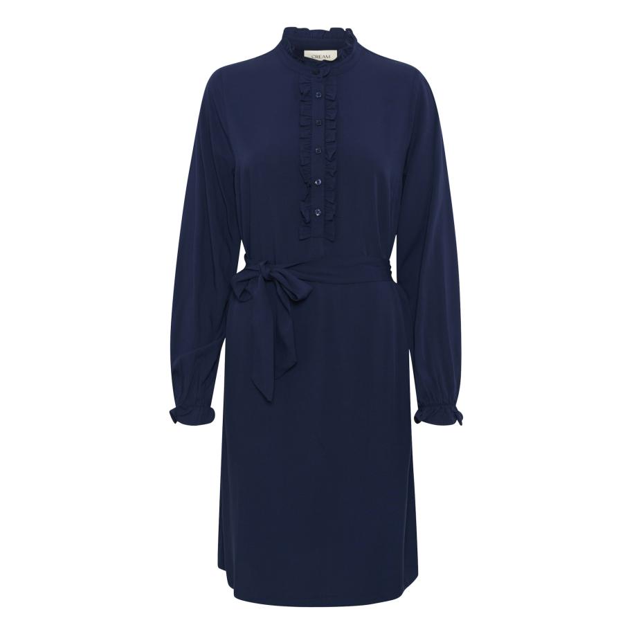 Cream Cream Jurk Venea navy / donkerblauw -