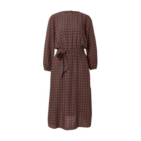 King Louie King Louie Jurk Betty geel / smaragd / rood / zwart