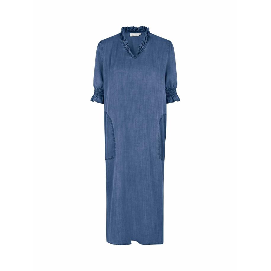 Masai Masai Jurk Nydelana blauw denim -