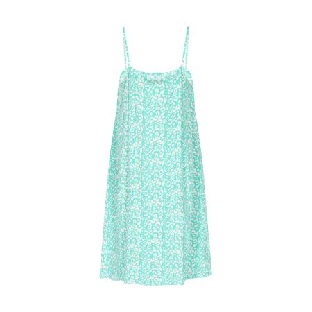 MYMO Zomerjurk Spring Summer turquoise / wit