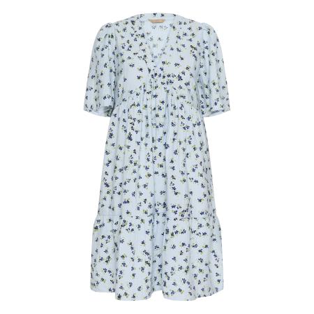 Culture CULTURE Jurk Puglia nachtblauw / hemelsblauw / groen