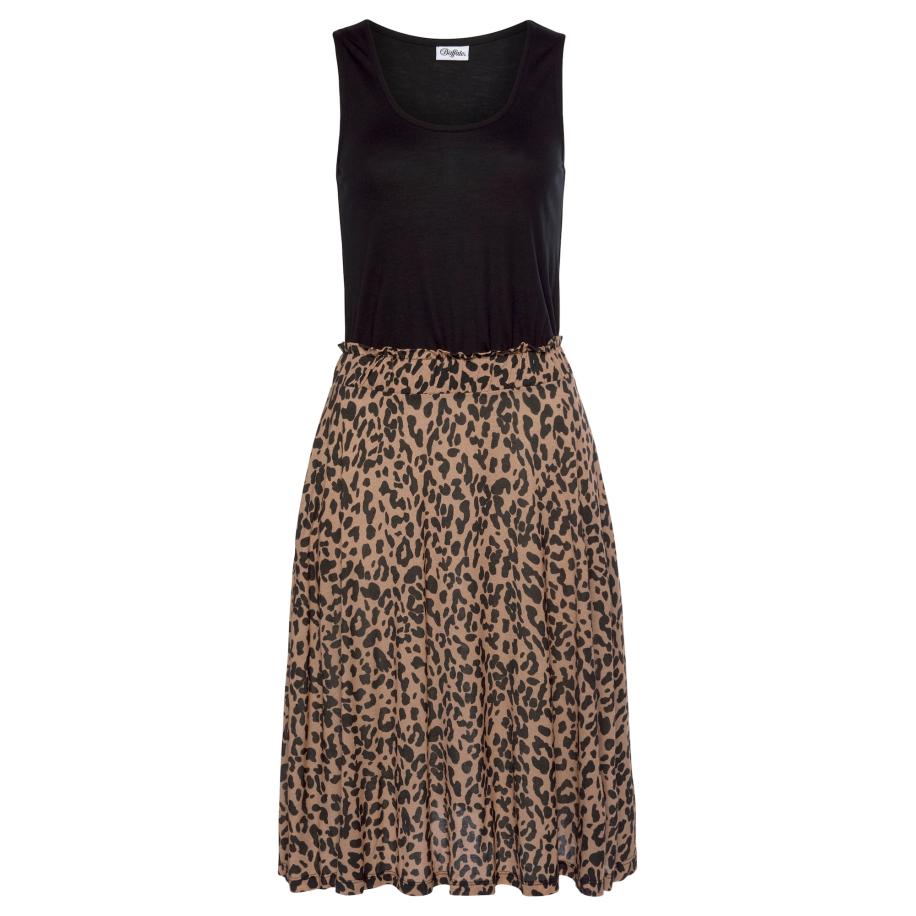 Buffalo BUFFALO Jurk lichtbruin / zwart -