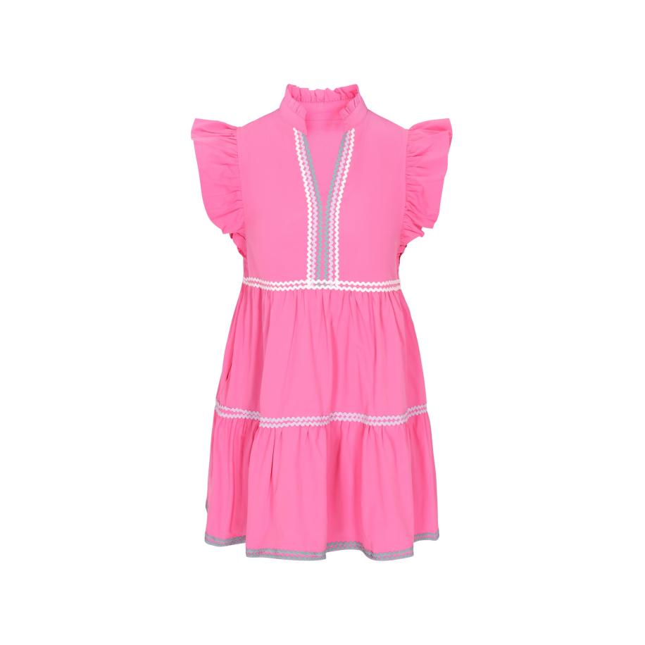 NAEMI NAEMI Jurk Fashion Look turquoise / lichtlila / pink / wit -