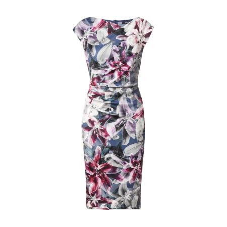 Swing SWING Cocktailjurk saffier / lavendel / bessen / wit