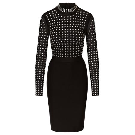 Kraimod Kraimod Cocktailjurk zilvergrijs / zwart