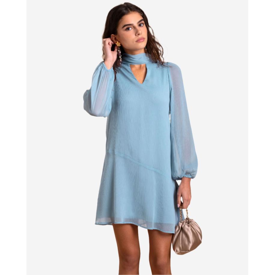 THE-ARE THE-ARE Jurk lichtblauw -