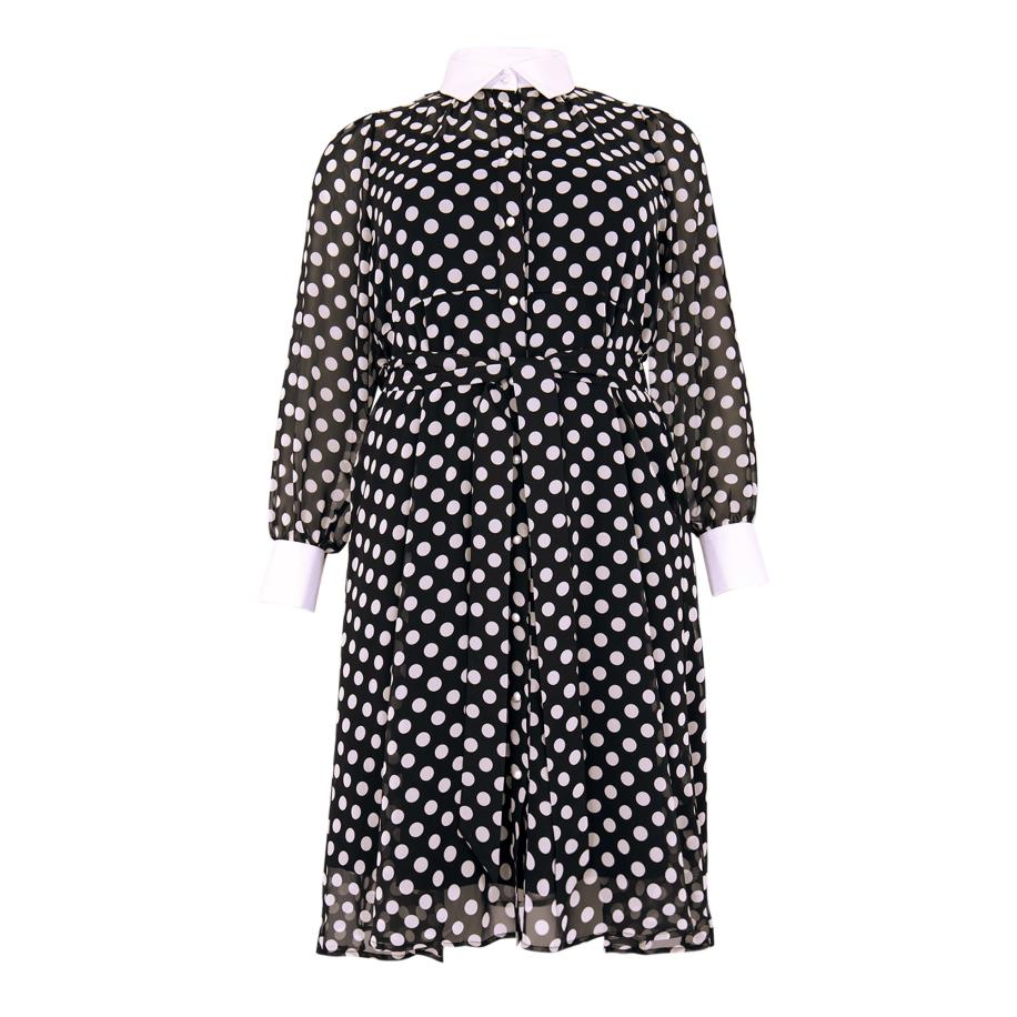 Yoek YOEK Blousejurk zwart / wit -