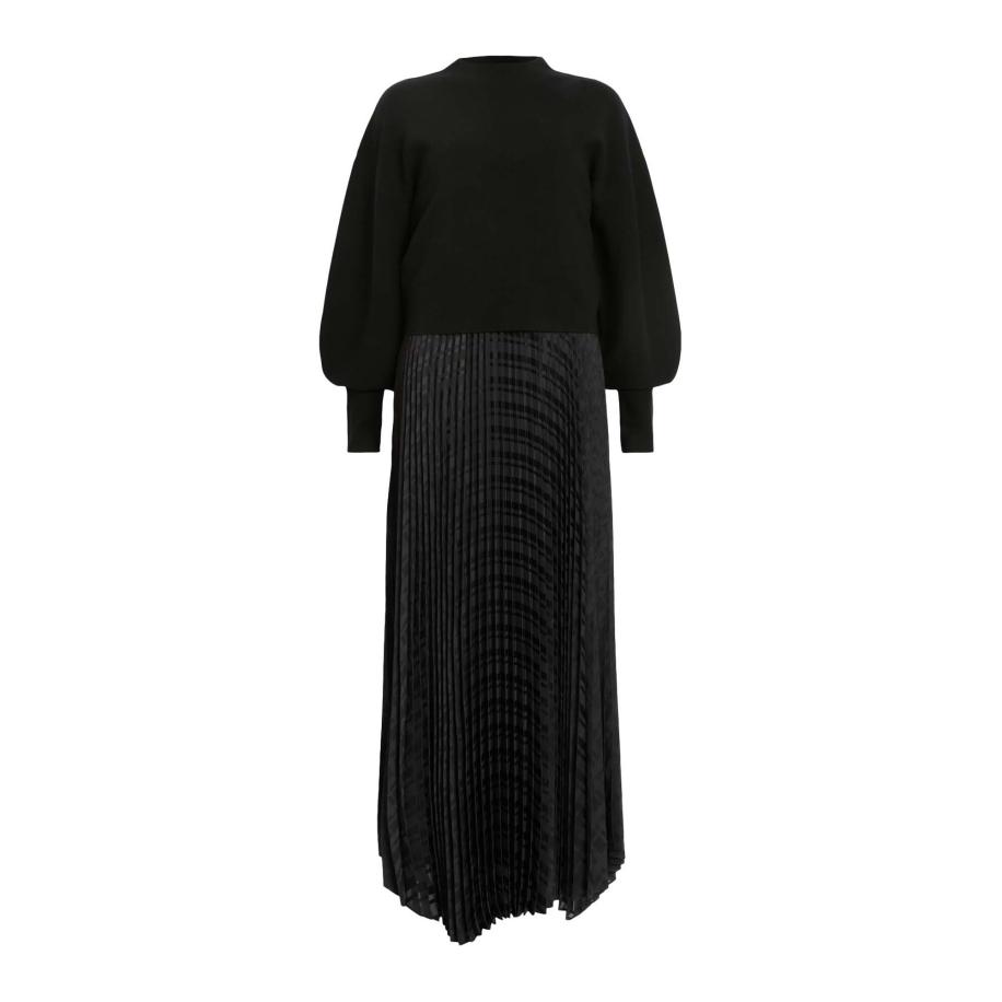 AllSaints AllSaints Jurk Sinead donkerbruin / zwart -