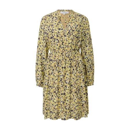 comma casual identity comma casual identity Jurk geel / honing / zwart / wit