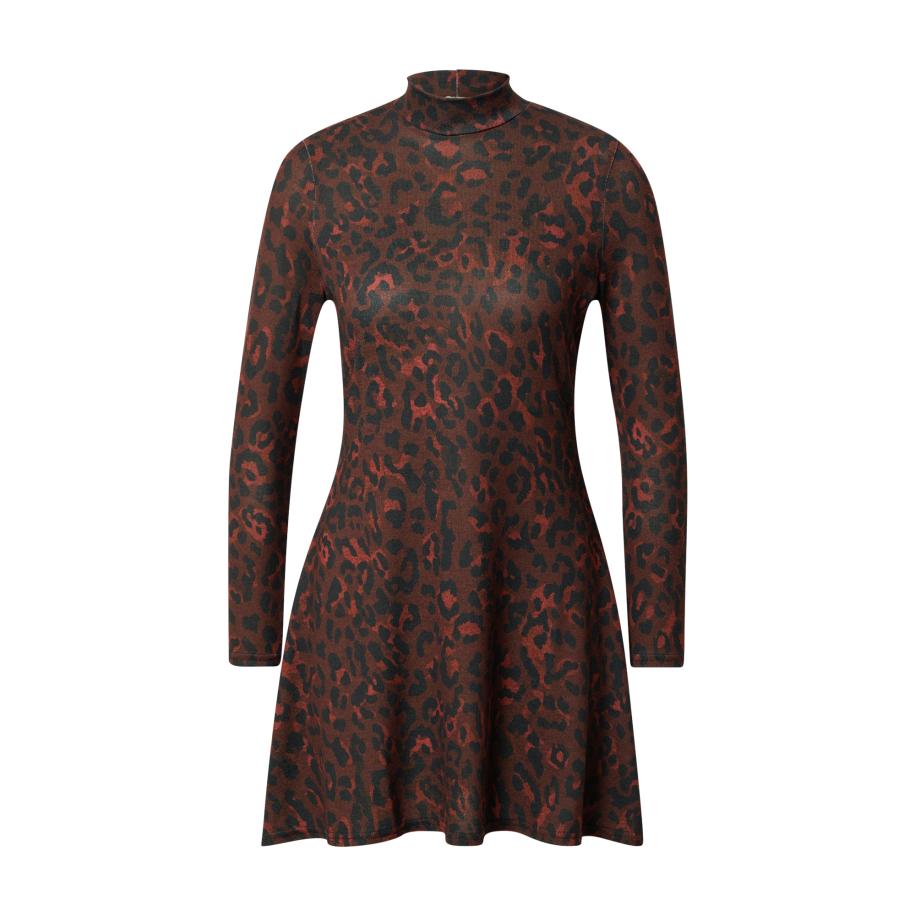 Oasis Oasis Jurk donkerbruin / rood gemêleerd / zwart -