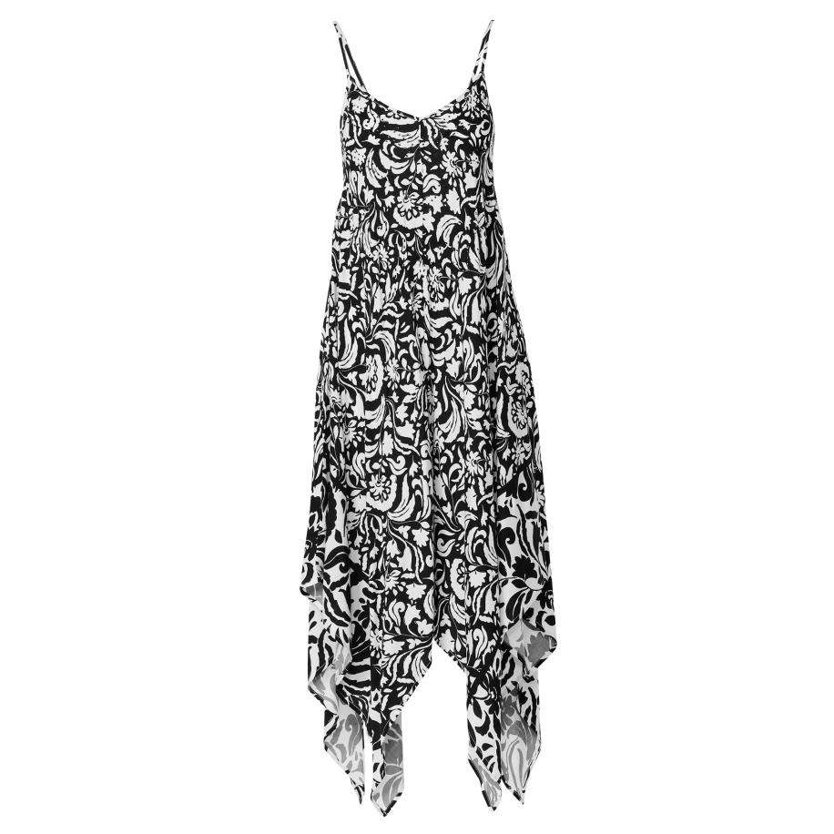 KOROSHI KOROSHI Zomerjurk zwart / wit -