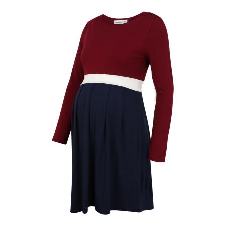 Bebefield Bebefield Jurk Greta navy / bourgogne / wit