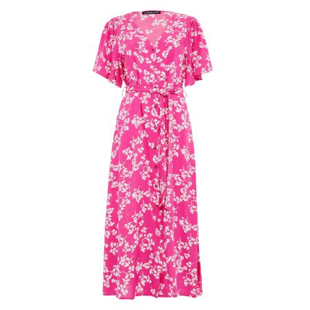 Threadbare Threadbare Blousejurk Fruit lichtroze / wit