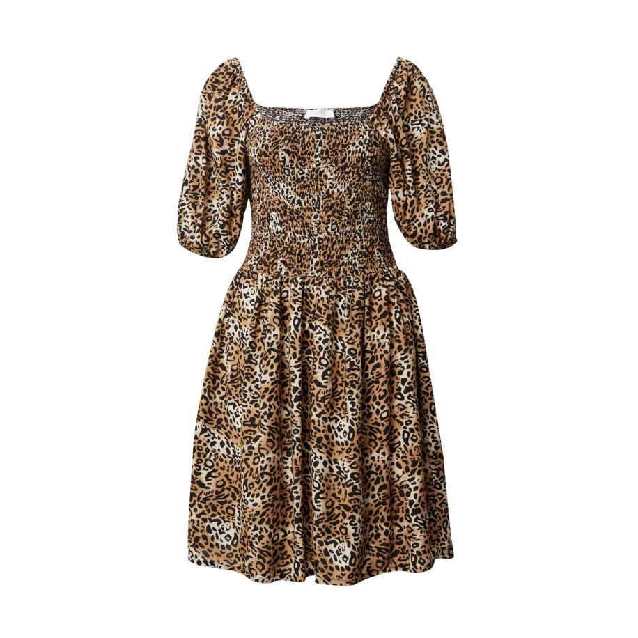 SISTERS POINT Jurk UCIA bruin / zwart / wit Bruin