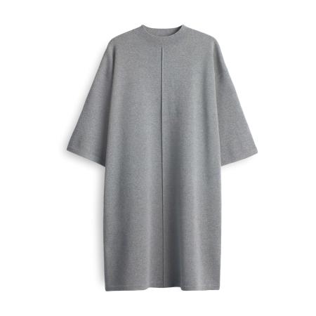 OPUS OPUS Gebreide jurk Wanalo donkergrijs