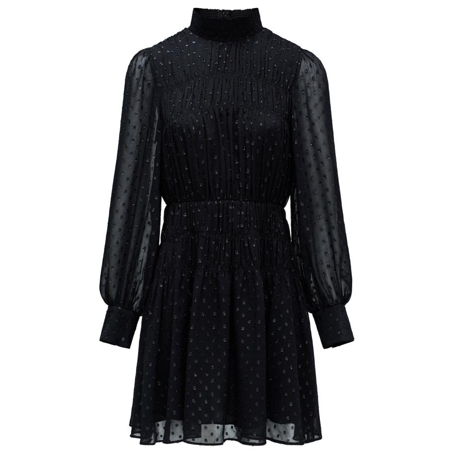 Salsa Salsa Jeans Jurk Glanzeffekt zwart -