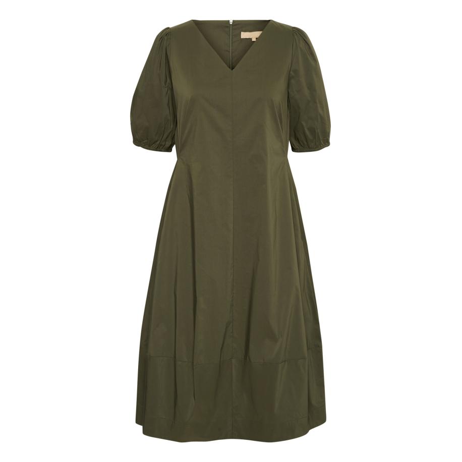 Culture CULTURE Jurk olijfgroen -